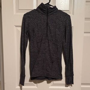 Women's Lululemon 4 Dark Gray Quarter-Zip Pullover